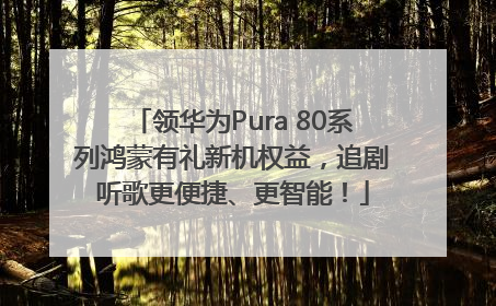 领华为Pura 80系列鸿蒙有礼新机权益，追剧听歌更便捷、更智能！