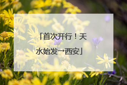 首次开行！天水始发→西安