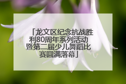 龙文区纪念抗战胜利80周年系列活动暨第二届少儿舞蹈比赛圆满落幕