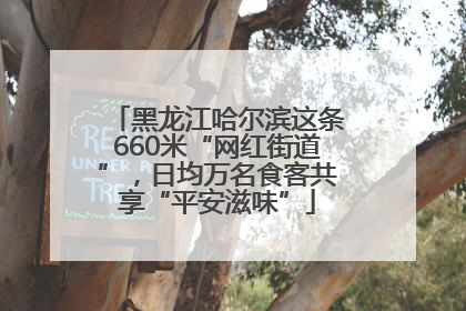 黑龙江哈尔滨这条660米“网红街道”，日均万名食客共享“平安滋味”