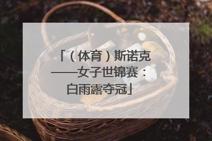 （体育）斯诺克——女子世锦赛：白雨露夺冠