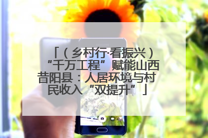 (乡村行·看振兴)“千万工程”赋能山西昔阳县:人居环境与村民收入“双提升”