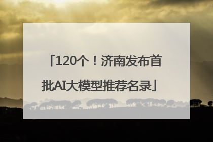 120个！济南发布首批AI大模型推荐名录