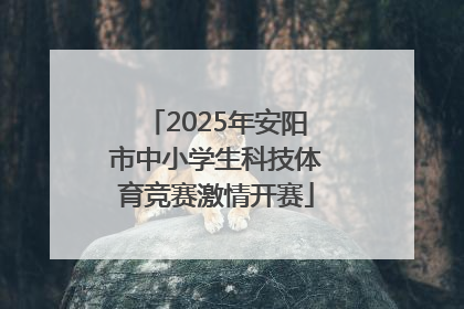 2025年安阳市中小学生科技体育竞赛激情开赛