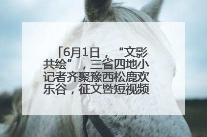 6月1日，“文影共绘”，三省四地小记者齐聚豫西松鹿欢乐谷，征文暨短视频大赛精彩启幕！