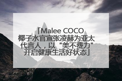 Malee COCO椰子水官宣张凌赫为亚太代言人，以“美不费力”开启健康生活好状态